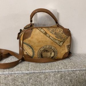 Avanti brown leather vintage bag cross body